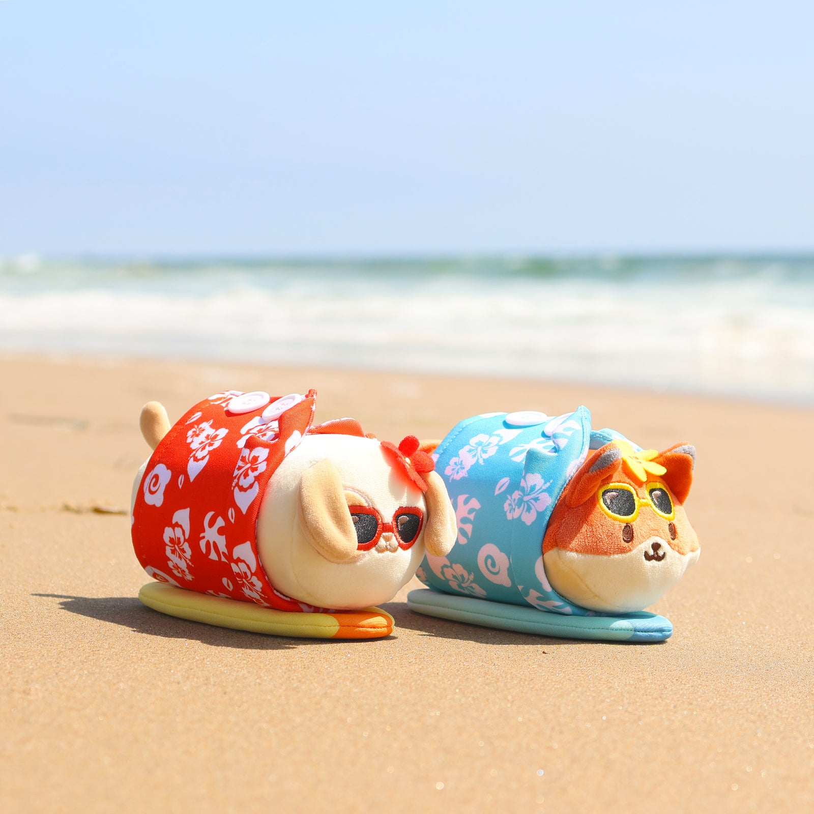 Red Hawaiian Shirts Puppiroll Small Outfitz Plush