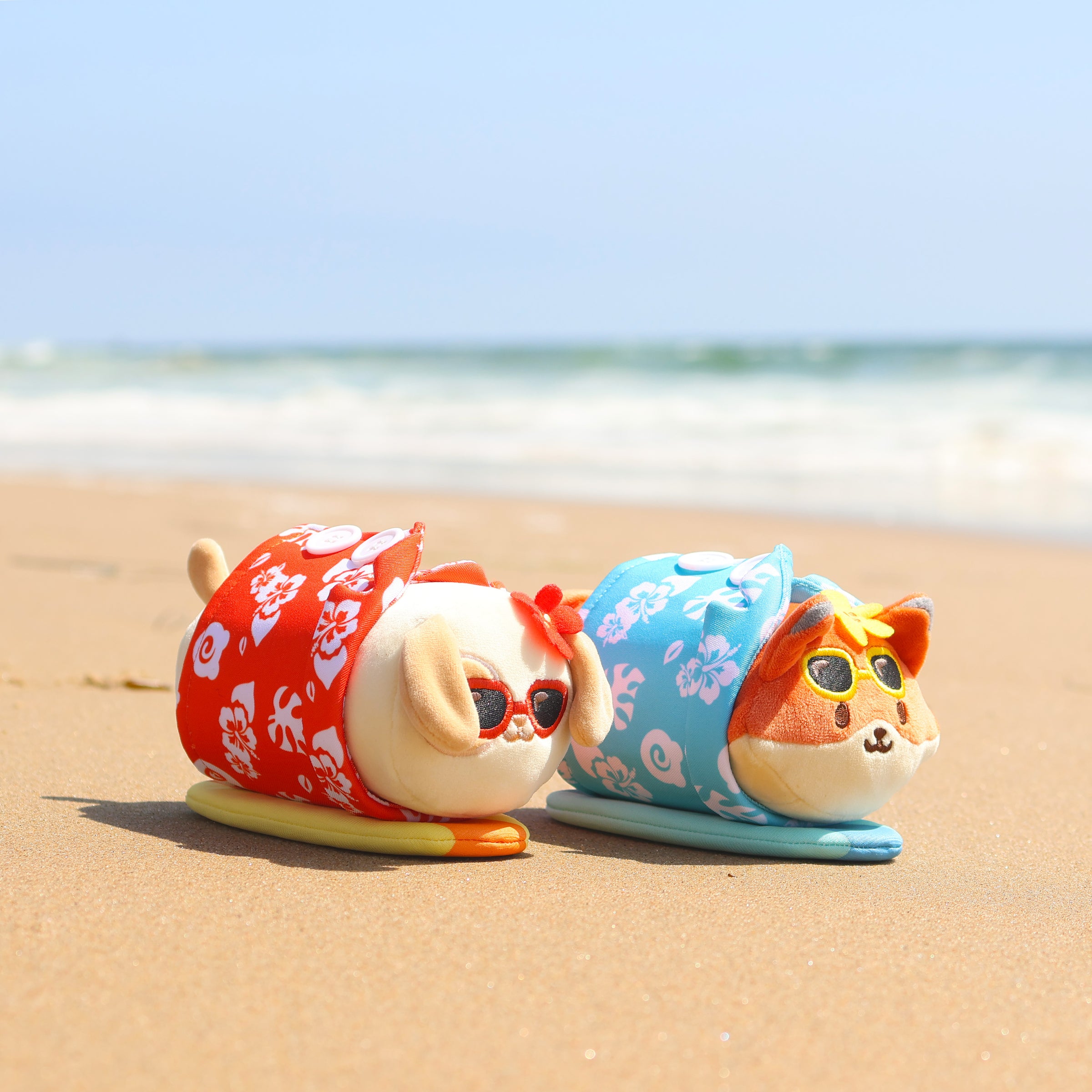 Red Hawaiian Shirts Puppiroll Small Outfitz Plush