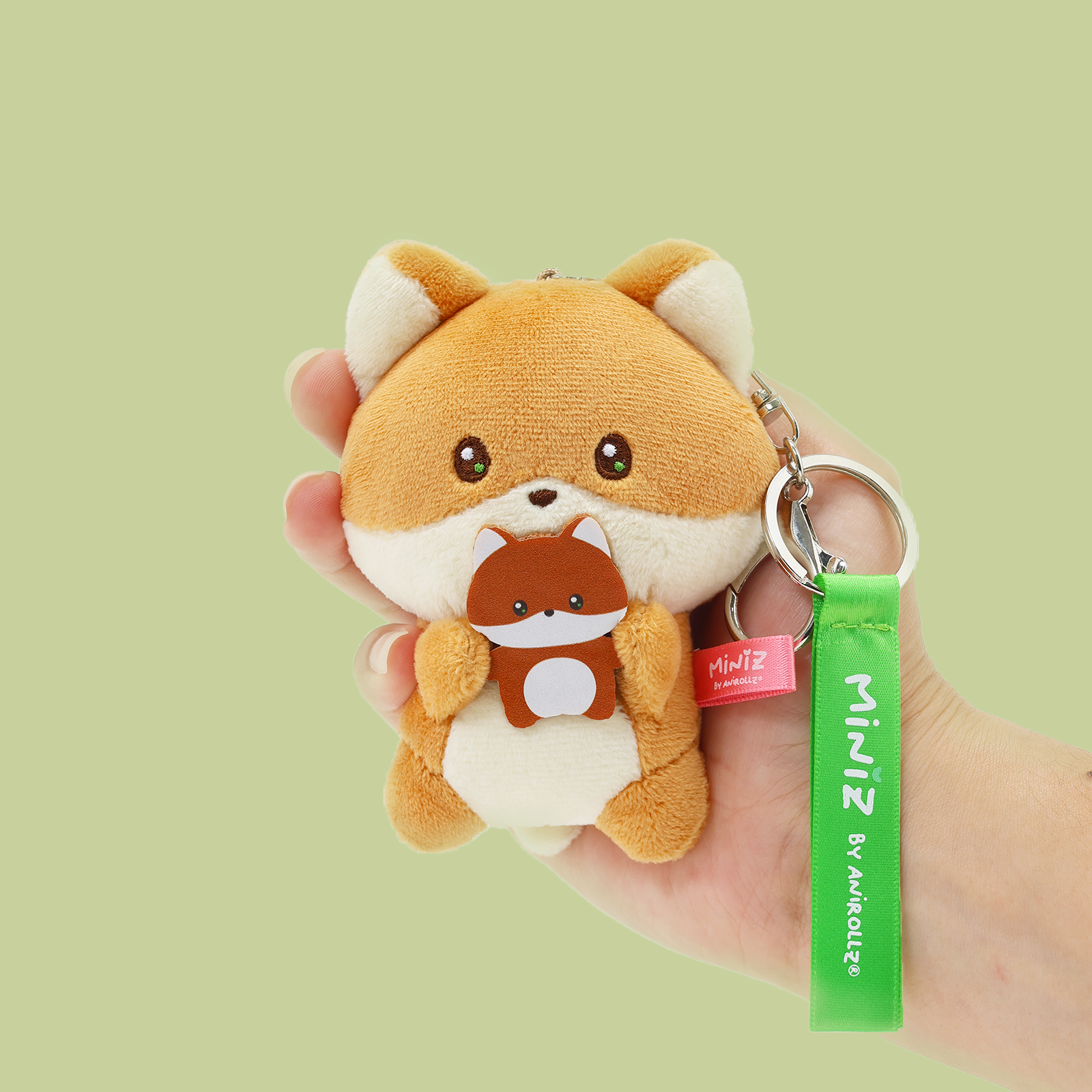 Miniz Mini-Me Foxiroll Plush Charm – Anirollz Miniz Mini-Me Foxiroll Plush Charm – Anirollz