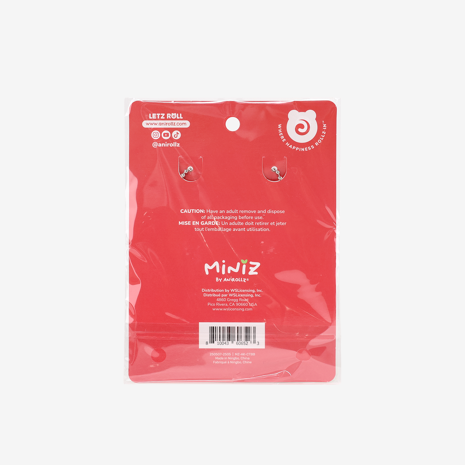 Miniz Foxiroll Acrylic Buddies Charm