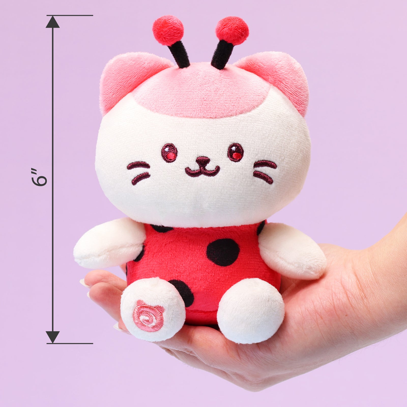 Ladybug Fairy Kittiroll Small Sitting Plush