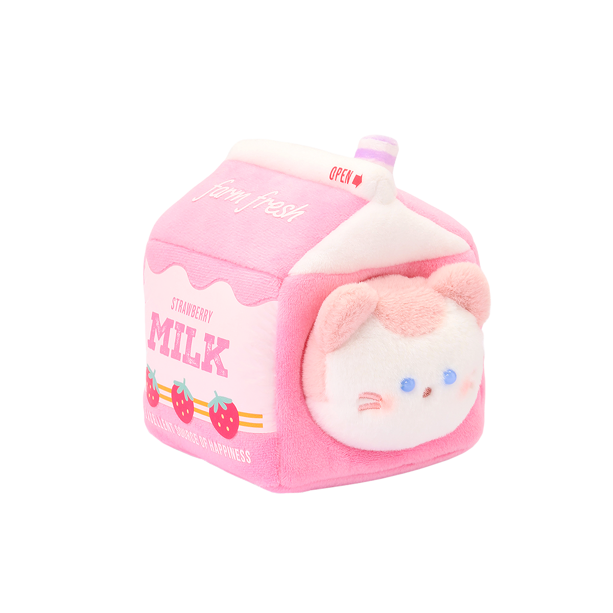 Strawberry Milk Kittiroll Small Outfitz Plush