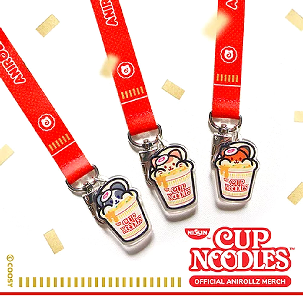 Cup Noodles Pandaroll Mini Wrist Lanyard