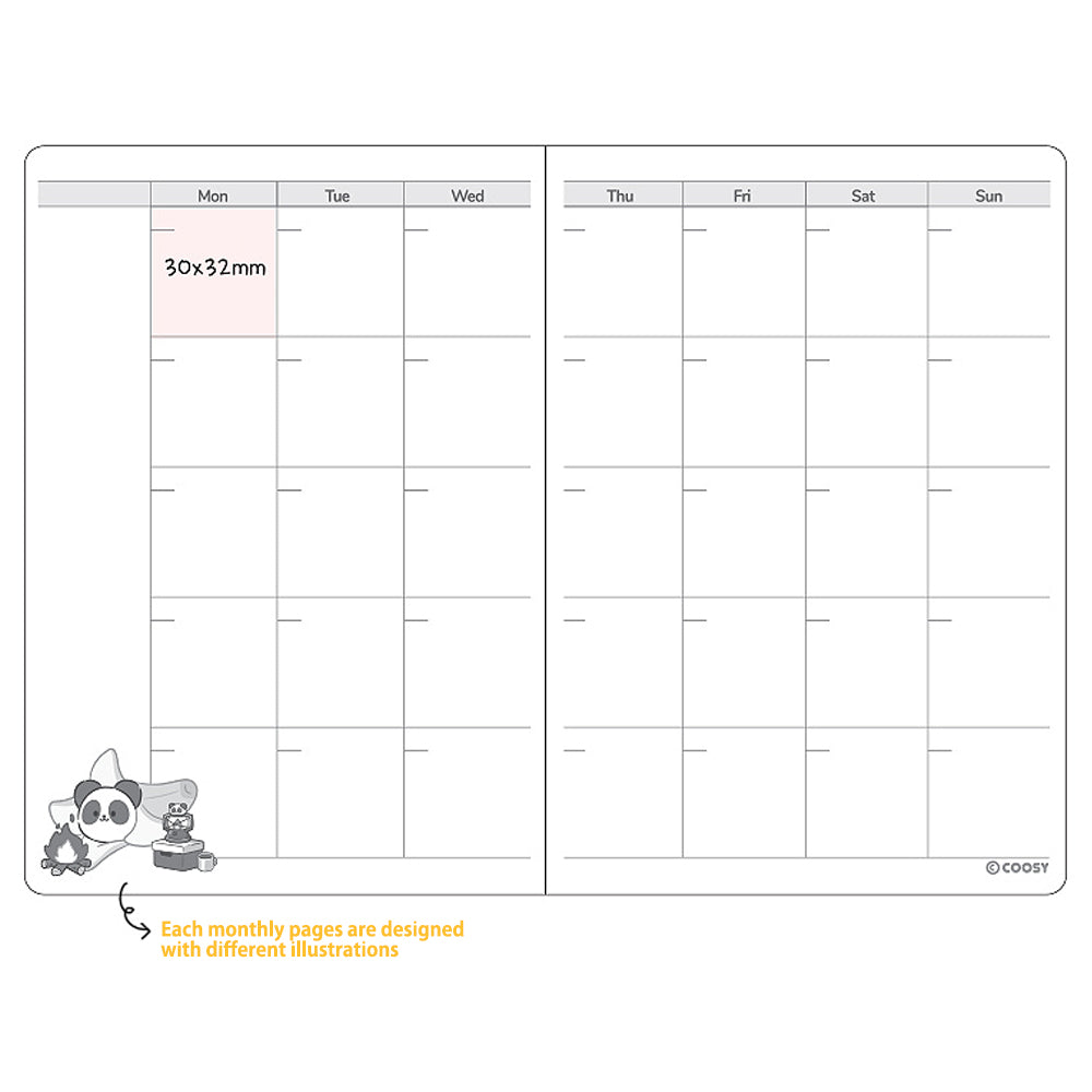 Monthly Planner Notebook