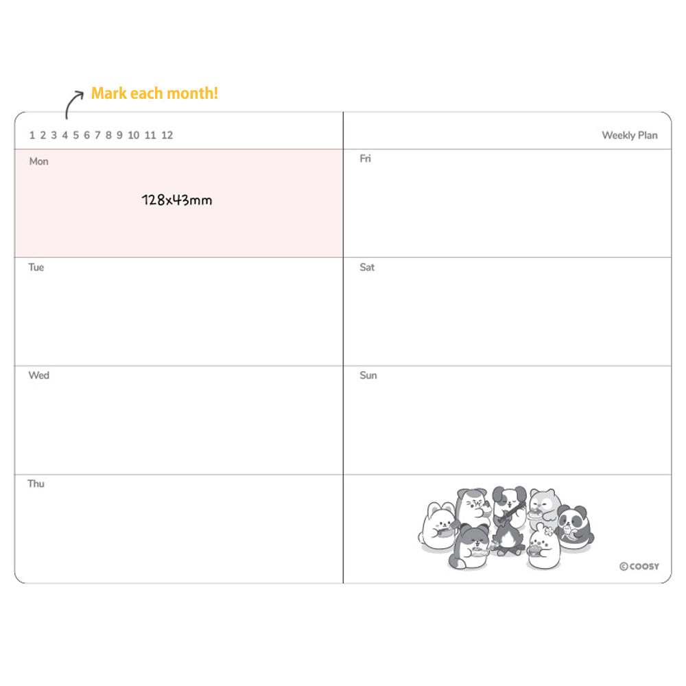 Monthly Planner Notebook