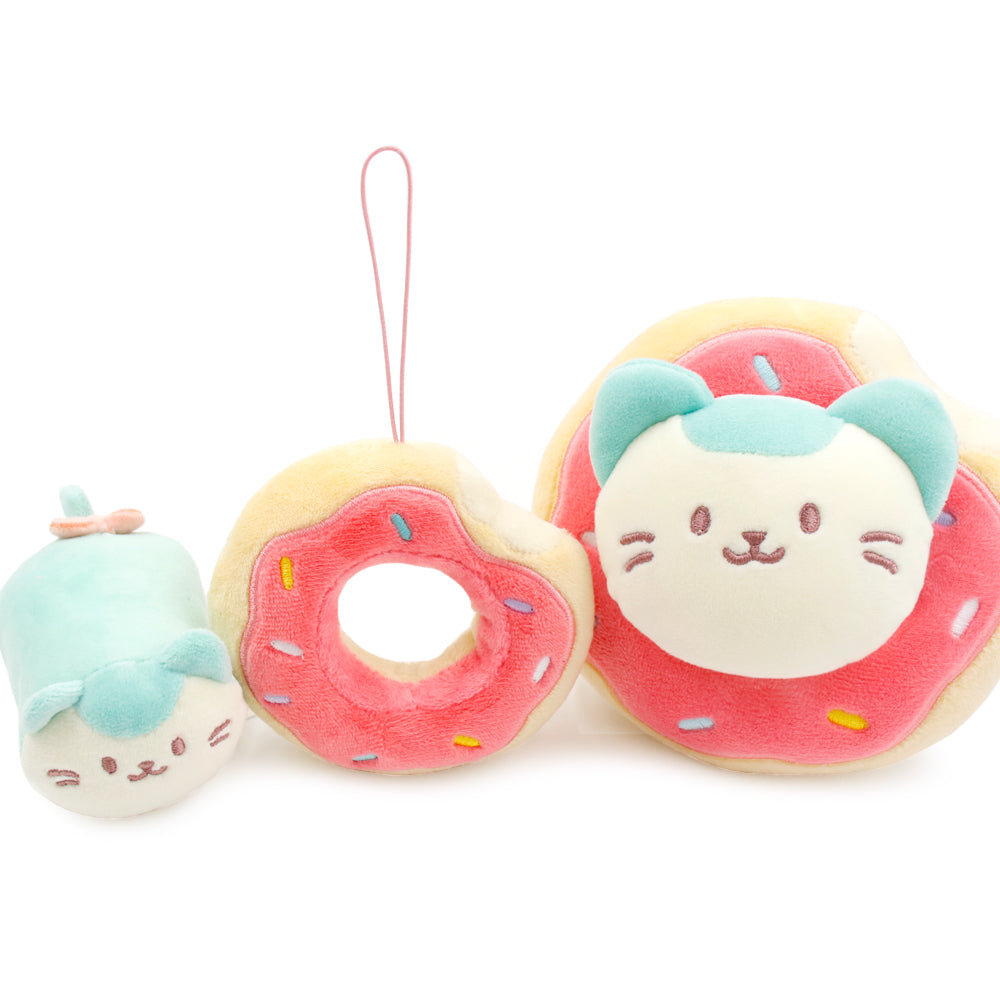 Anirollz Mint Kittiroll 6” Donut Blanket Plush